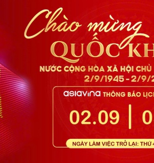 THÔNG BÁO LỊCH NGHỈ LỄ QUỐC KHÁNH 02/09